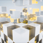 Cube - White and Gold